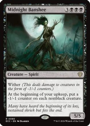 Midnight Banshee [Lorwyn Eclipsed Commander]