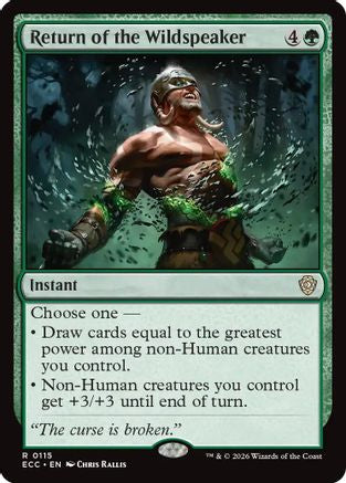 Return of the Wildspeaker [Lorwyn Eclipsed Commander]
