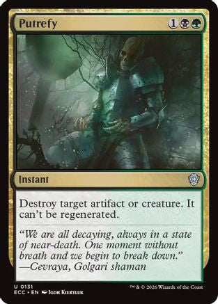 Putrefy [Lorwyn Eclipsed Commander]