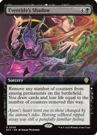 Eventide's Shadow (Extended Art) [Lorwyn Eclipsed Commander]