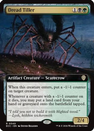 Dread Tiller (Extended Art) [Lorwyn Eclipsed Commander]