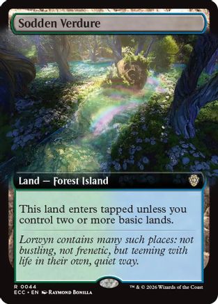 Sodden Verdure (Extended Art) [Lorwyn Eclipsed Commander]