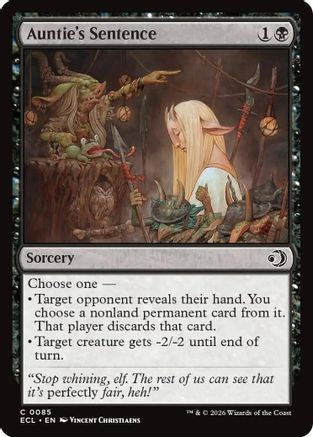 Auntie's Sentence [Lorwyn Eclipsed]