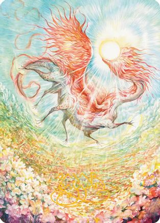 Eirdu, Carrier of Dawn Art Card (Gold-Stamped Signature) [Lorwyn Eclipsed Art Series]