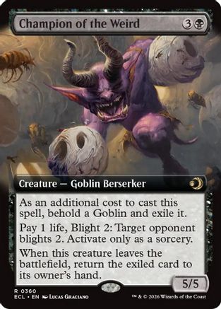 Champion of the Weird (Extended Art) [Lorwyn Eclipsed]