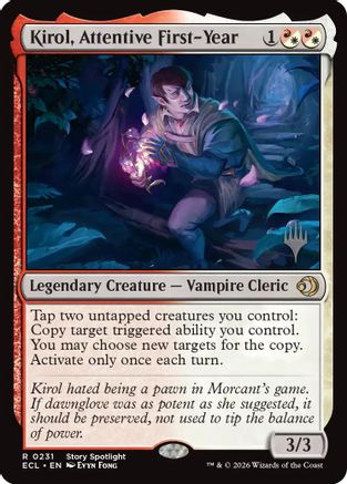Kirol, Attentive First-Year [Lorwyn Eclipsed Promos]