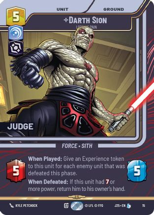 Darth Sion - Lord of Pain (15) (15) [Judge Promos]