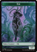 Elk // Emblem - Oko, Shadowmoor Scion Double-Sided Token [Lorwyn Eclipsed Tokens]