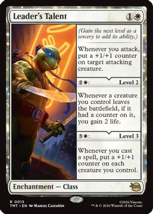 Leader's Talent [Teenage Mutant Ninja Turtles]