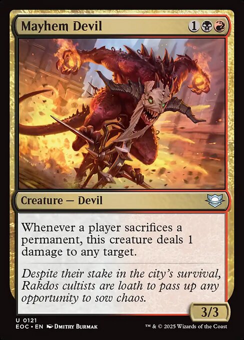 Mayhem Devil (EOC 121) [Edge of Eternities Commander]