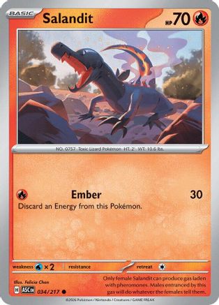 Salandit (034/217) [Mega Evolution: Ascended Heroes]