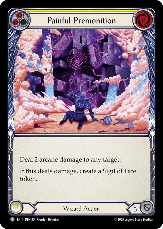 Painful Premonition (Yellow) (Regular) [PEN115] (Compendium of Rathe)