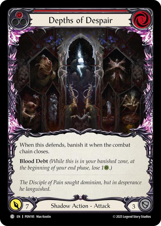 Depths Of Despair (Red) (Rainbow Foil) [PEN195] (Compendium of Rathe)  Rainbow Foil