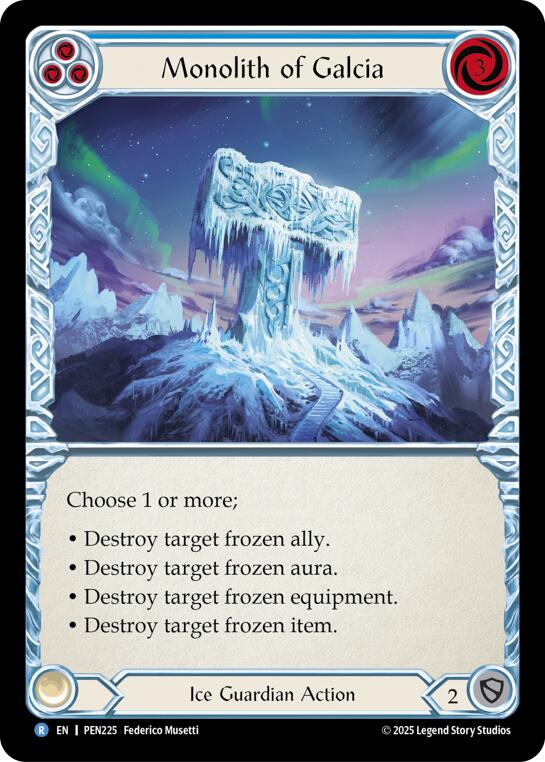 Monolith Of Galcia (Blue) (Regular) [PEN225] (Compendium of Rathe)