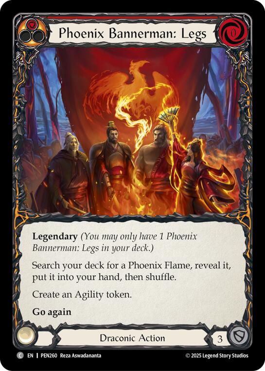 Phoenix Bannerman Legs (Red) (Regular) [PEN260] (Compendium of Rathe)