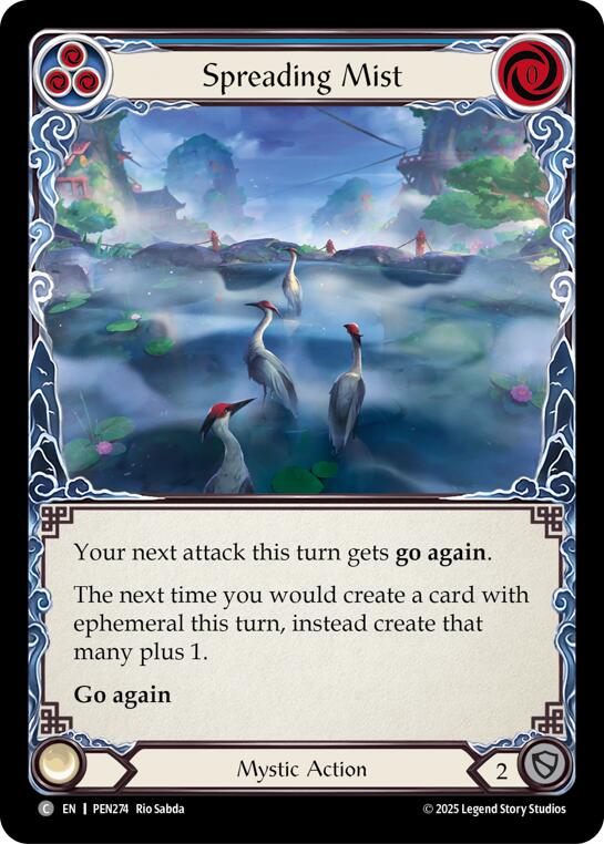 Spreading Mist (Blue) (Rainbow Foil) [PEN274] (Compendium of Rathe)  Rainbow Foil