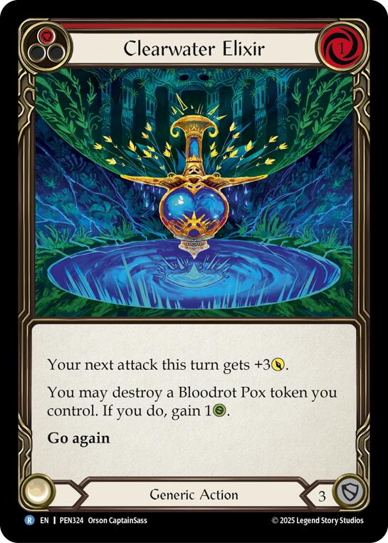 Clearwater Elixir (Red) (Regular) [PEN324] (Compendium of Rathe)