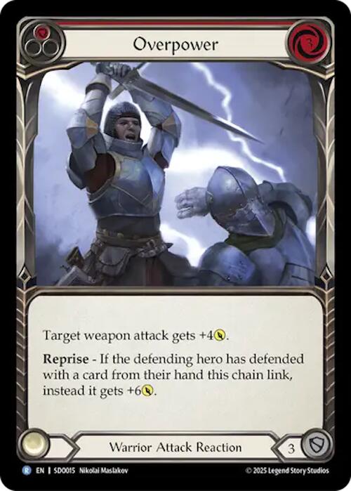 Overpower (Red) (Regular) [SDO015] (Silver Age Chapter 2)