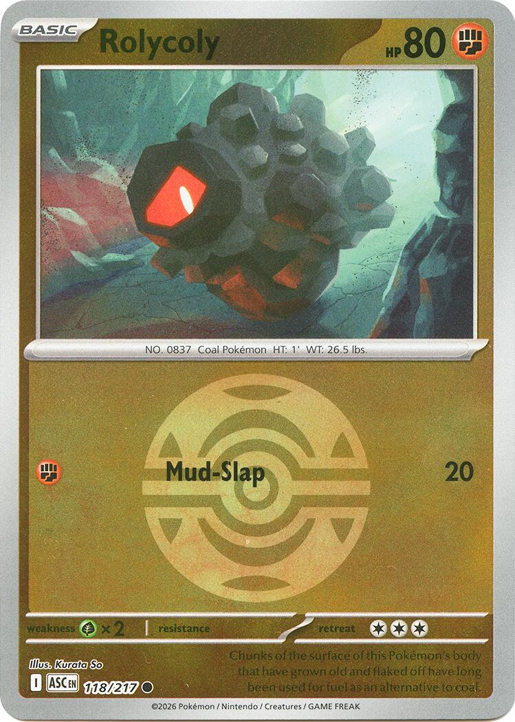 Rolycoly (118/217) (Dusk Ball) [Mega Evolution: Ascended Heroes]
