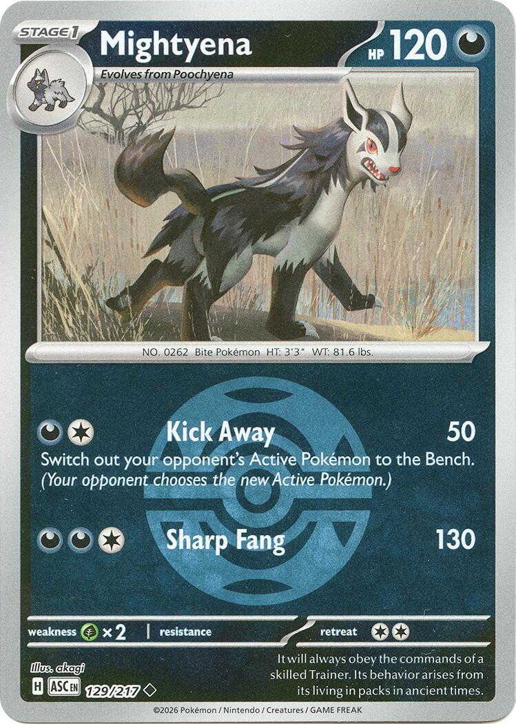 Mightyena (129/217) (Dusk Ball) [Mega Evolution: Ascended Heroes]