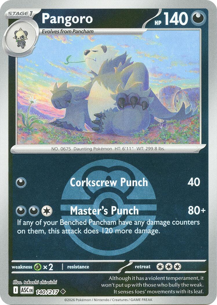Pangoro (140/217) (Love Ball) [Mega Evolution: Ascended Heroes]