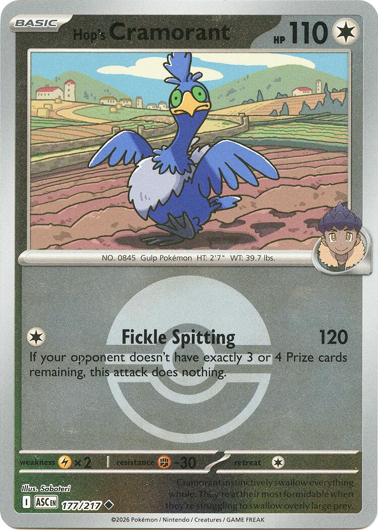 Hop's Cramorant (177/217) (Poke Ball) [Mega Evolution: Ascended Heroes]