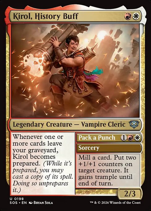 Kirol, History Buff // Pack a Punch (SOS 198) [Secrets of Strixhaven]