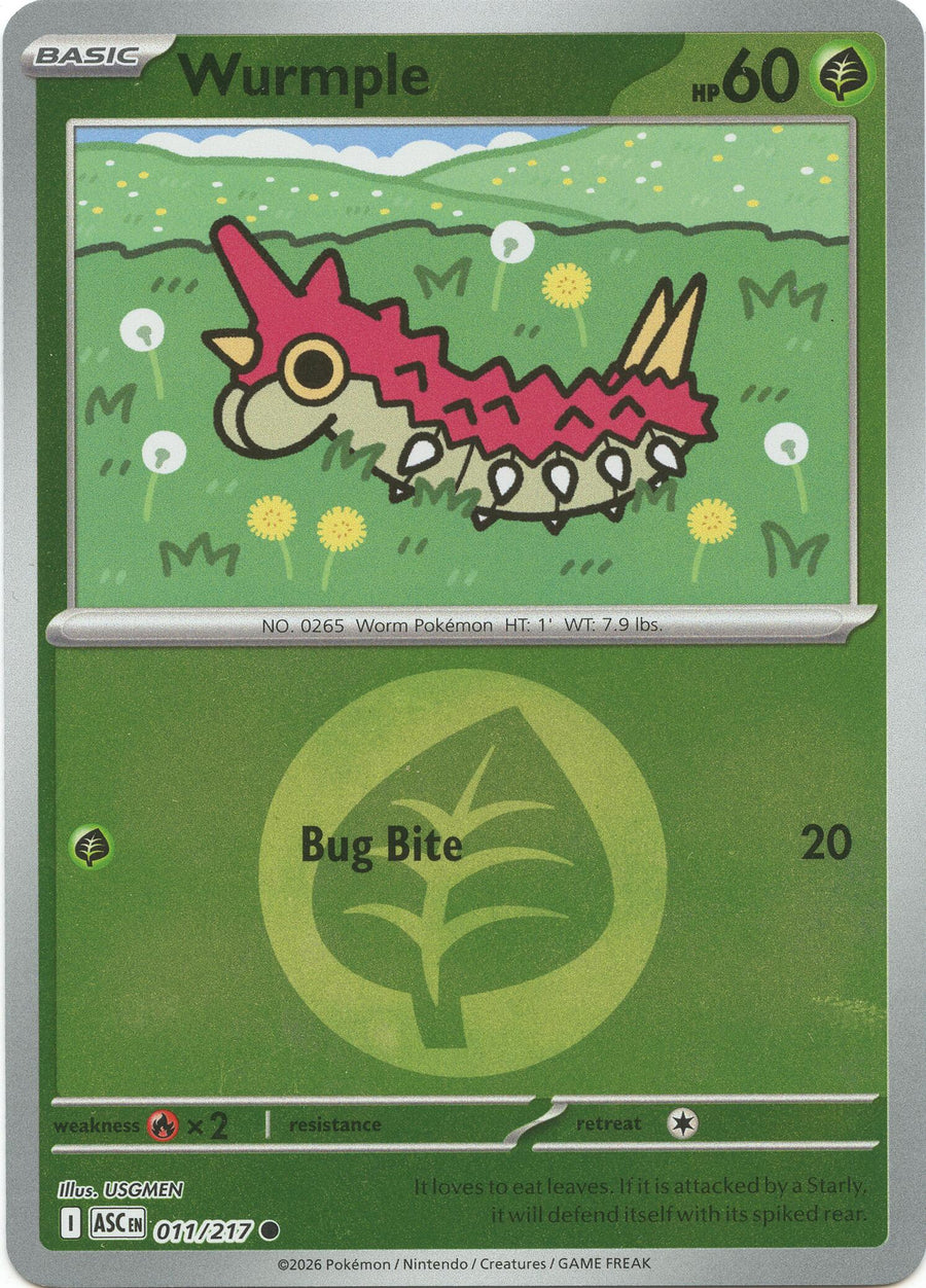 Wurmple (011/217) (Energy Symbol Pattern) [Mega Evolution: Ascended Heroes]