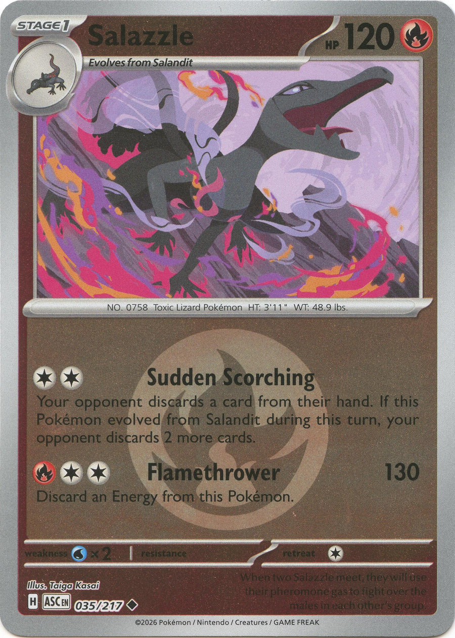 Salazzle (035/217) (Energy Symbol Pattern) [Mega Evolution: Ascended Heroes]