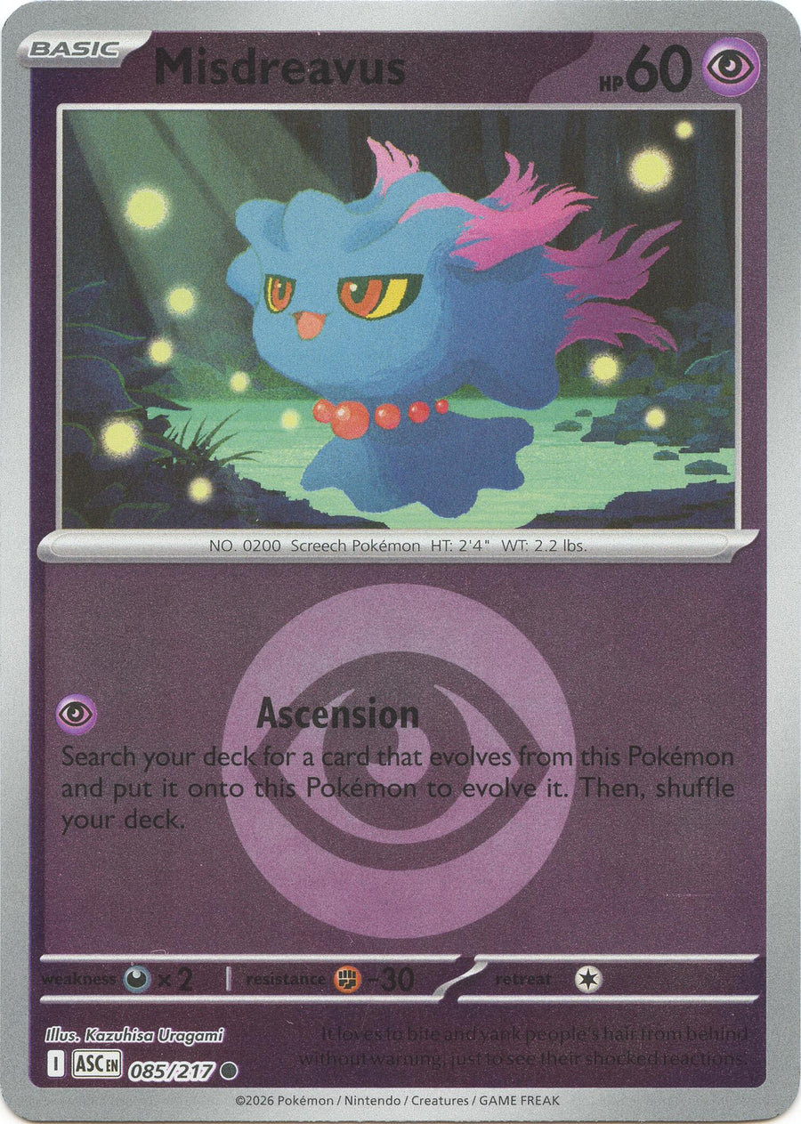 Misdreavus (085/217) (Energy Symbol Pattern) [Mega Evolution: Ascended Heroes]