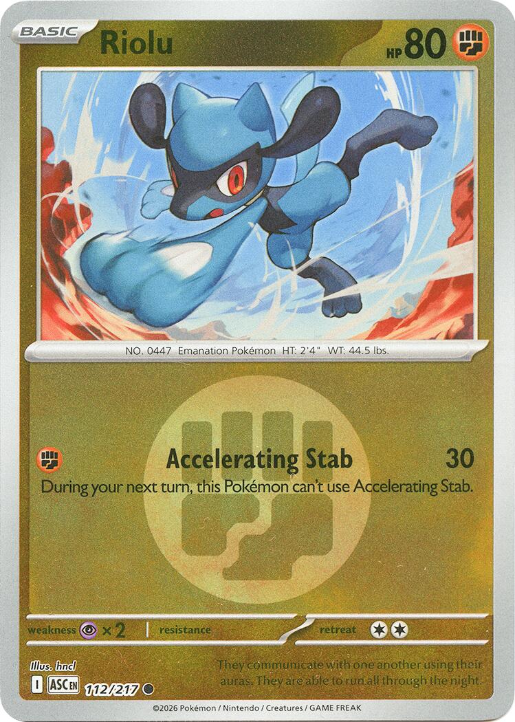 Riolu (112/217) (Energy Symbol Pattern) [Mega Evolution: Ascended Heroes]