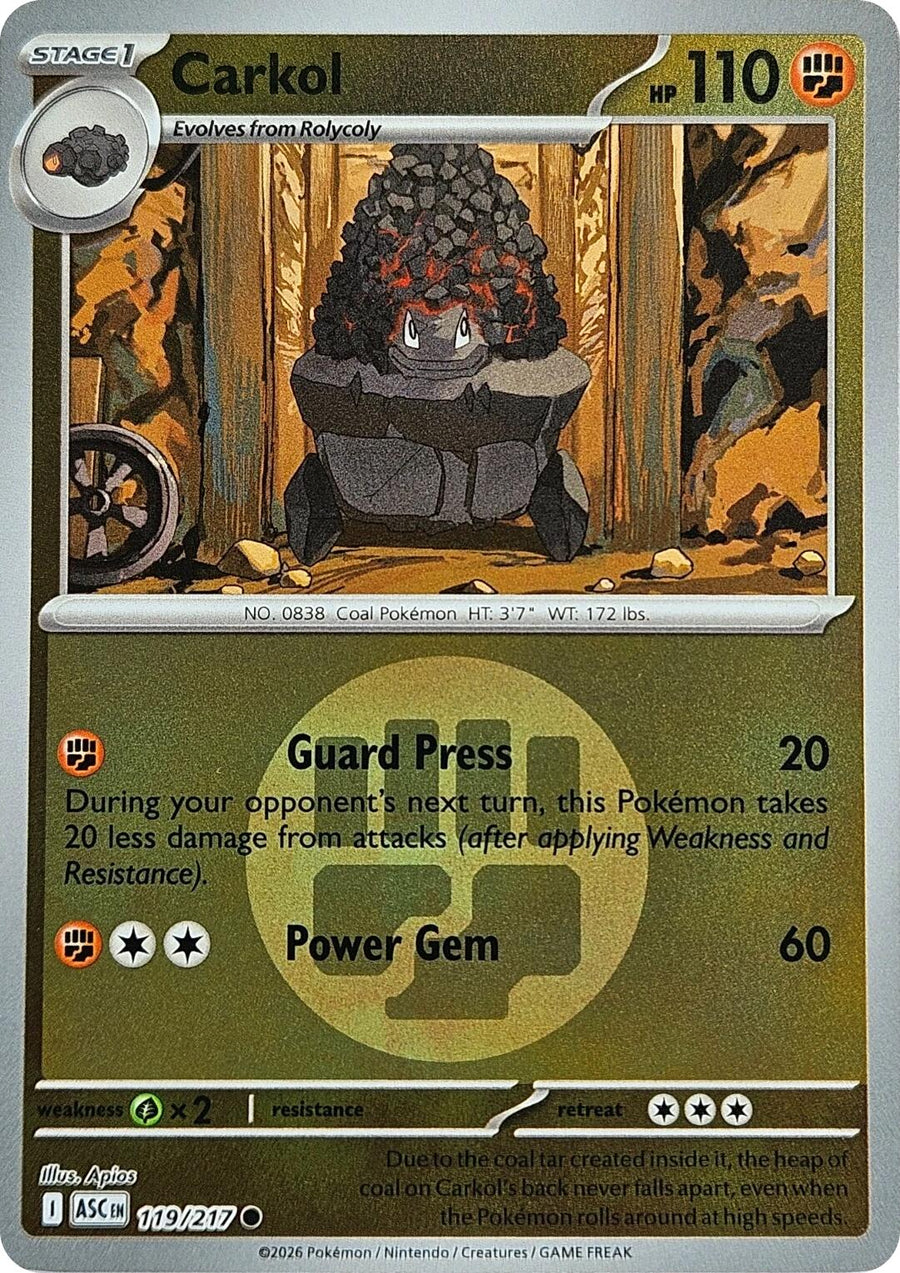 Carkol (119/217) (Energy Symbol Pattern) [Mega Evolution: Ascended Heroes]