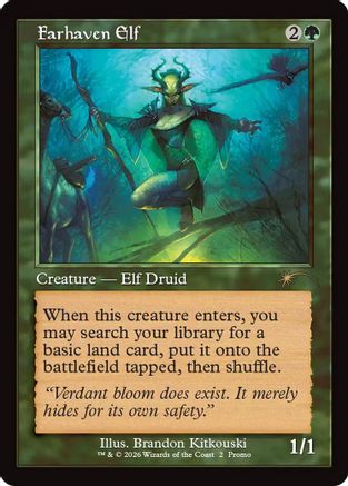 Farhaven Elf (Retro Frame) [Wizards Play Network 2026]