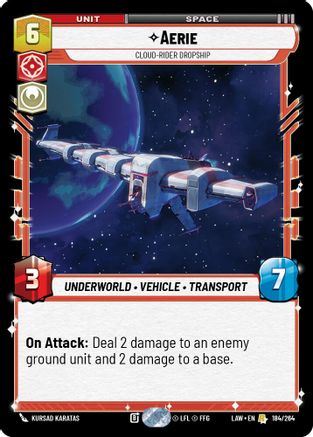 Aerie - Cloud-Rider Dropship (184/264) (184/264) [A Lawless Time]