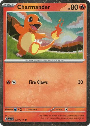 Charmander (020/217) (Cosmos Holo) [Miscellaneous Cards]