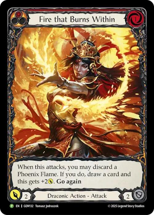 Fire that Burns Within [GEM132] (GEM Pack 4)  Rainbow Foil