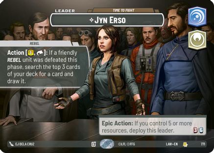 Jyn Erso - Time to Fight (771) (Showcase) (5/264) [A Lawless Time]
