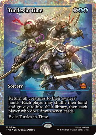 Turtles in Time (Showcase) (Fracture Foil) [Teenage Mutant Ninja Turtles]