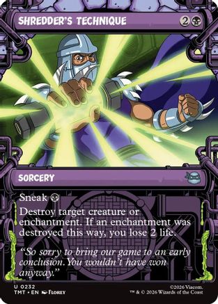 Shredder's Technique (Showcase) [Teenage Mutant Ninja Turtles]