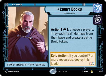 Count Dooku - Offering Aid (1/84) (1/84) [Twin Suns]