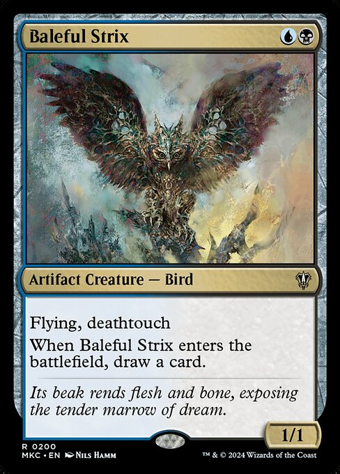 Baleful Strix (MKC 200) [Murders at Karlov Manor Commander]