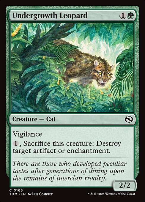 Undergrowth Leopard (TDM 165) [Tarkir: Dragonstorm]