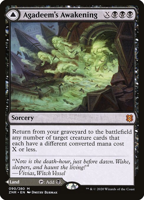 Agadeem's Awakening // Agadeem, the Undercrypt (ZNR 90) [Zendikar Rising]