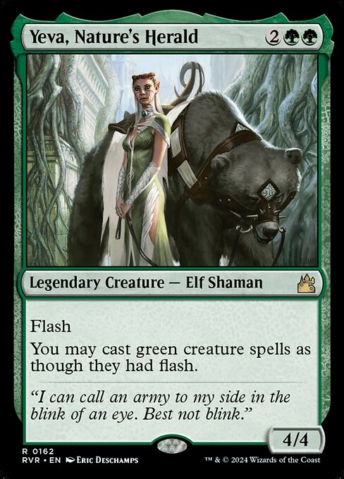 Yeva, Nature's Herald (RVR 162) [Ravnica Remastered]
