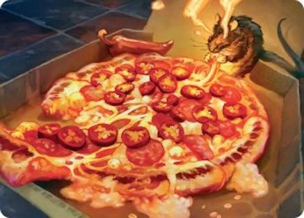 Spicy Oatmeal Pizza Art Card [Teenage Mutant Ninja Turtles Art Series]