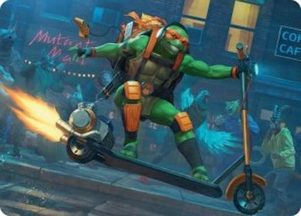 Michelangelo, On the Scene Art Card [Teenage Mutant Ninja Turtles Art Series]