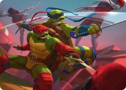 Raph & Leo, Sibling Rivals Art Card [Teenage Mutant Ninja Turtles Art Series]