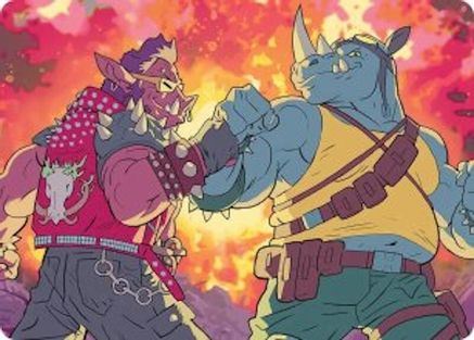 Bebop & Rocksteady Art Card [Teenage Mutant Ninja Turtles Art Series]