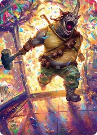 Rocksteady, Rowdy Rhino Art Card [Teenage Mutant Ninja Turtles Art Series]