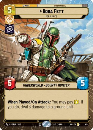 Boba Fett - For a Price (478) (Hyperspace) (478) [A Lawless Time]